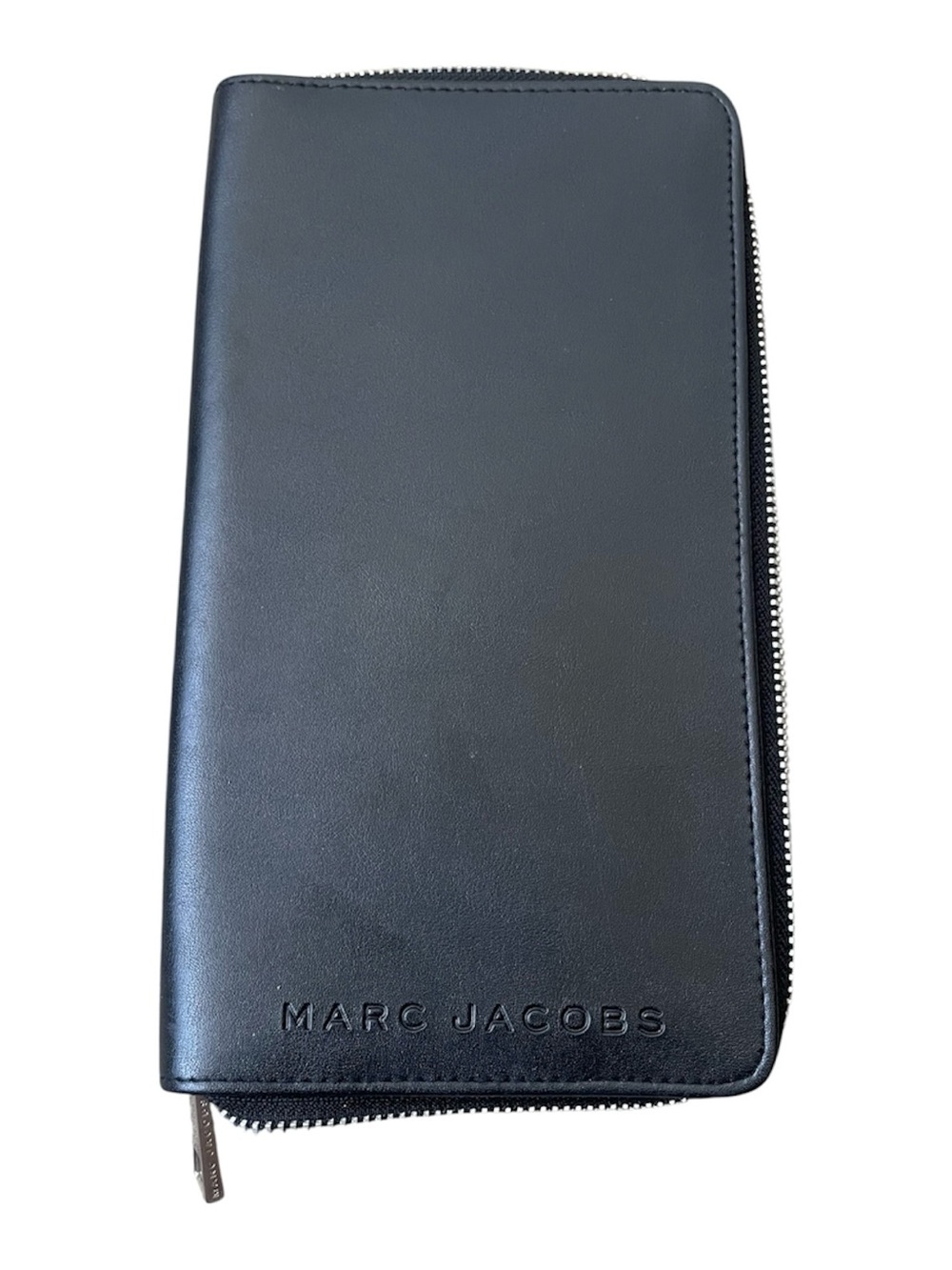 Marc Jacobs Black Leather Zip-Around Long Wallet